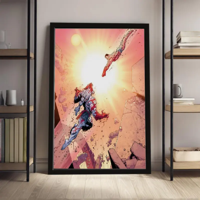 Invincible Image Comics, Battle Beast And Thragg Finale, Superhero,Aesthetic Wall Art Picture Print Modern Family Bedroom Decor, Comic Wall Art, Superhero Poster, Canvas Prints, Room Decor Wall Art Poster, Boys Room Decor, Gift for Comic Fans
