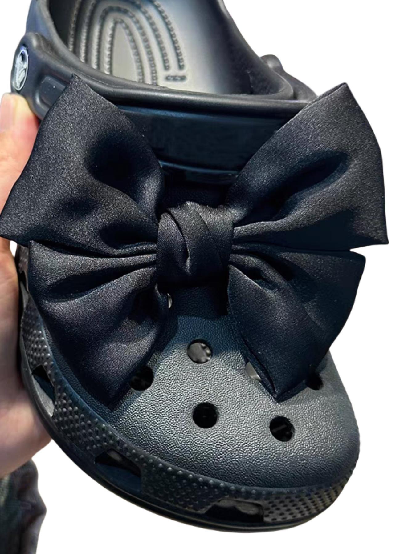 Solid Color Bowknot Design Shoes Decorations, Cute Shoes Jewelry for Women & Girls, Fashionable Shoes Decorations for Clogs, Shoes Diy Accessories, Croc Jibbitz