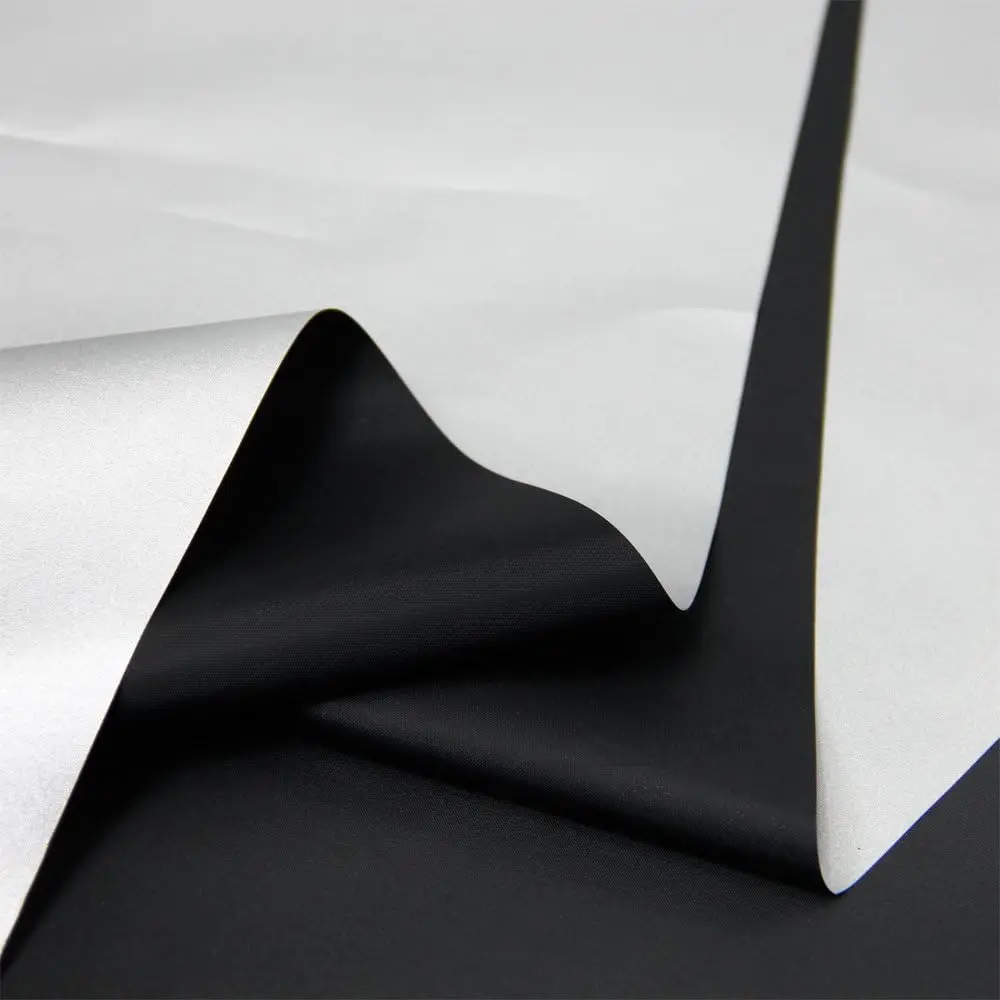 Silver Blackout Drapery Shade Fabric - 4yd Length, 57" Width, Lightweight, Waterproof, Dustproof Sunshade Cloth for Camping Tent Umbrella Accessories, 4 Yard Length, 4Yards