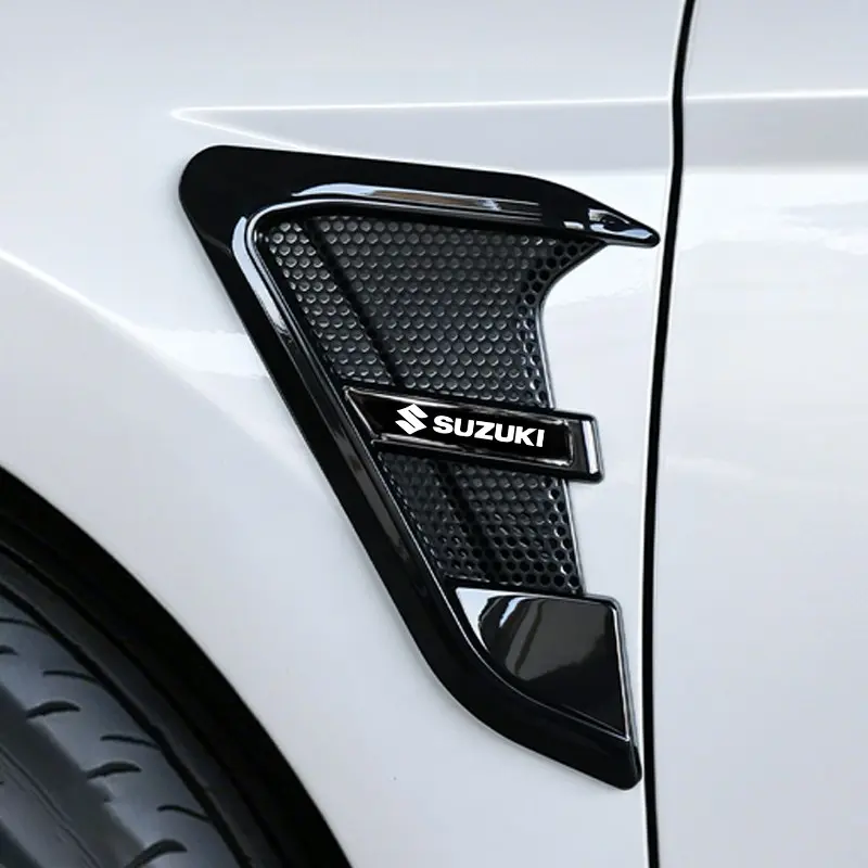 Carbon Fibre Car Emblems Side Flank Fender Stickers, Modified for Suzuki Jimny, Swift, Alto, Sx4, Baleno, Vitara, Dzire, Swace