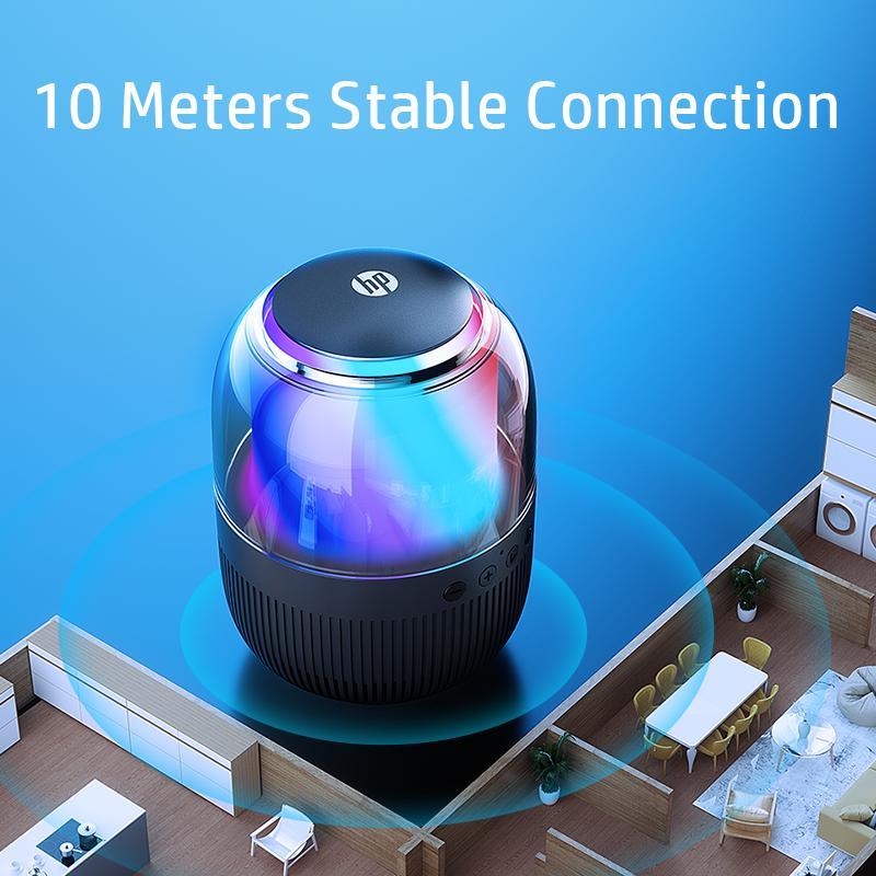 Hp Bts05 Mini Speaker, Portable Lightweight Design, Long Battery Life over 10 Hours, Bluetooth-compatible & TF Card Support, Ideal for Home and Outdoor Use