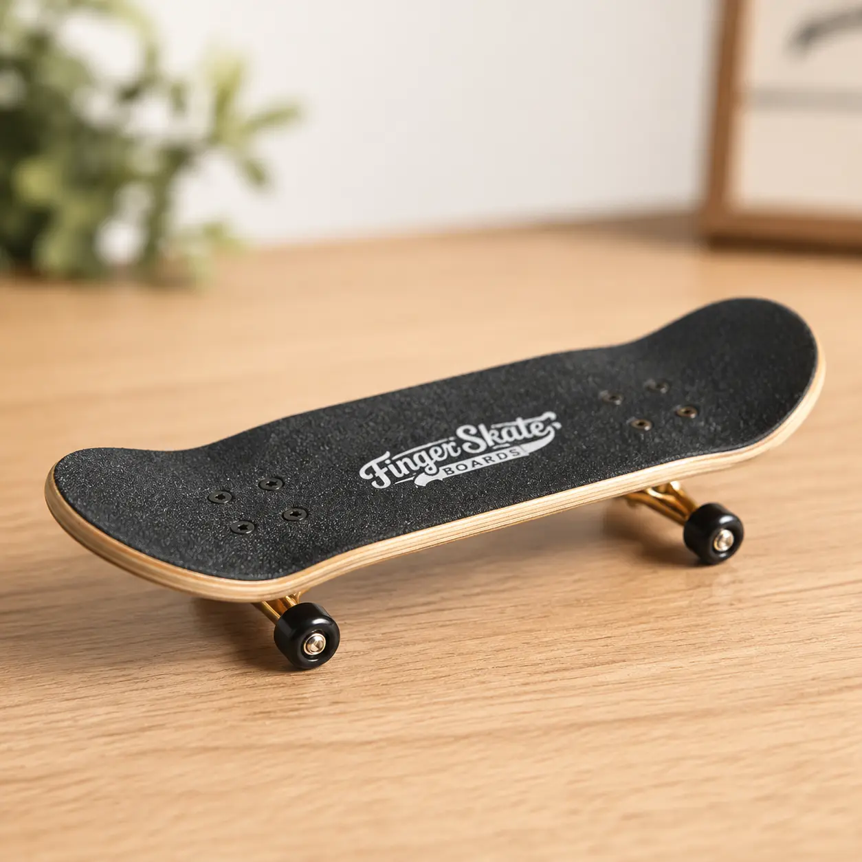 Professional 34mm Maple Wood Finger Skateboard for Precision Control and Enhanced Grip – Smooth Double-Warp Construction, Ideal for Adult and Teen Fingertip Tricks, Durable Palm-Sized Practice Tool