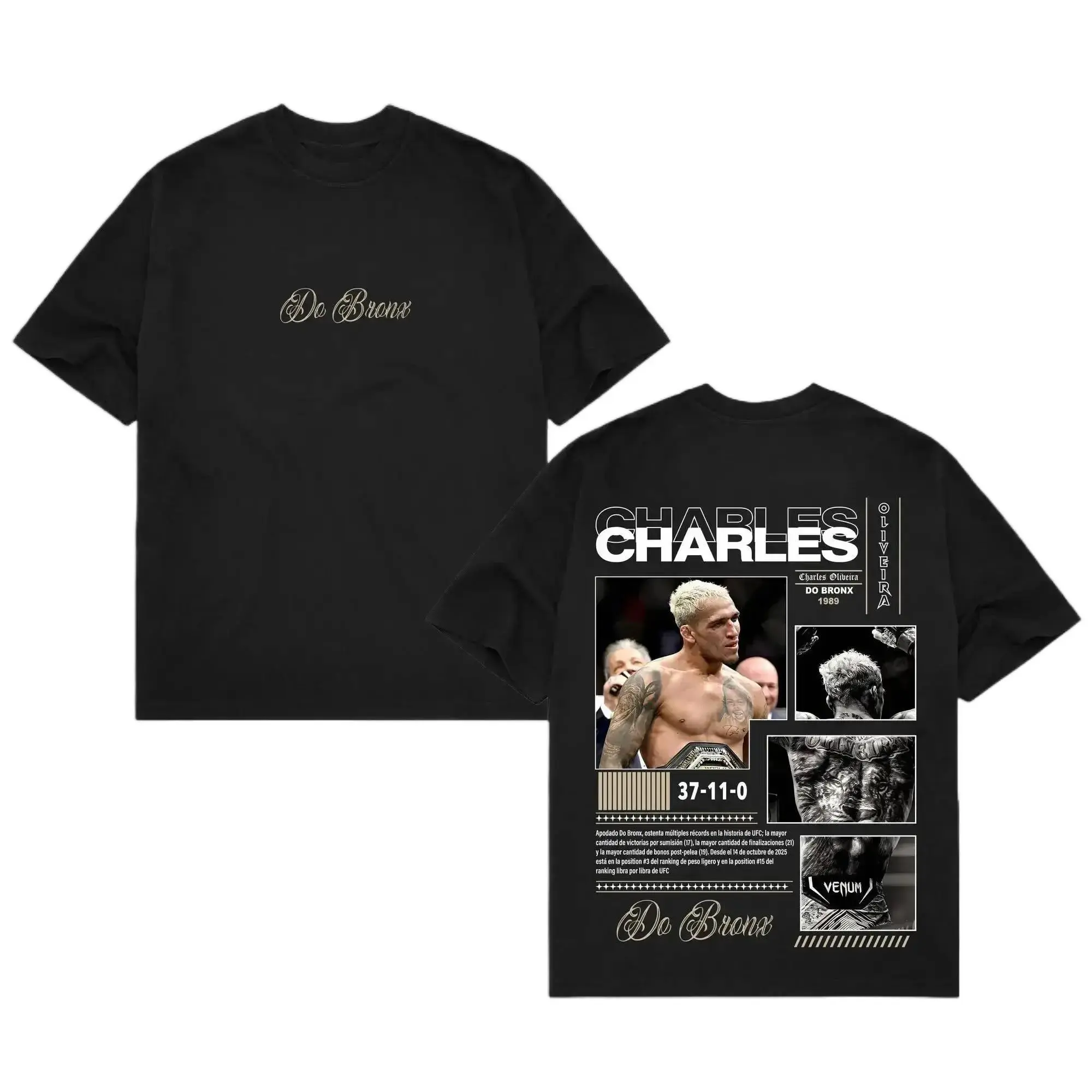 [ 🥊 Sale Up To 50%]Charles Oliveira TEE, MMA Graphic Tee, UFC Champion Shirt, Gym Wear, Gift for Fighters, Sports Apparel Menswear day shirt