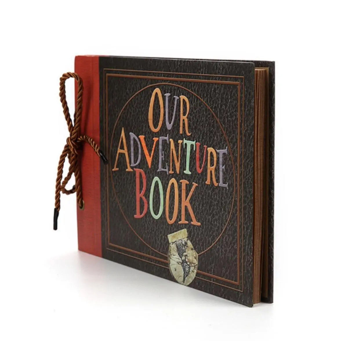 Our Adventure Book 8.66 * 7.67 inches 146 pages Travel Diary Album Scrapbook, Retro Style Travel Souvenir, Retro Message Book DIY Anniversary Wedding Travel Writing Friend Birthday Gift, Valentine's Day, Halloween, Christmas, New Year Ideal Gift