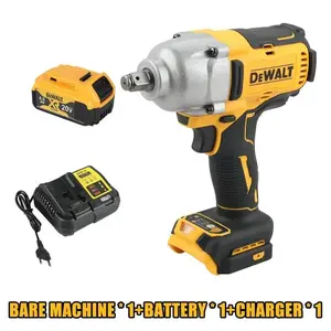 DEWALT DCF900 Kit 1/2In Brushless Cordless High Torque Impact Wrench With Hog Ring Anvil 20V Power Tools With Battery Charger