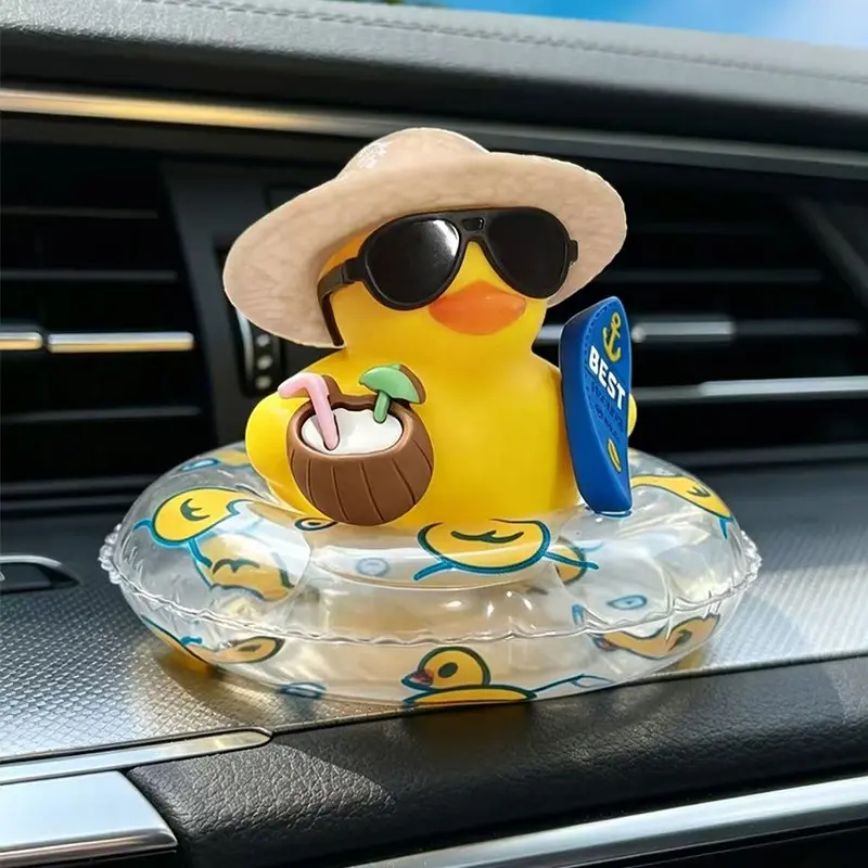 Cute Duck Floatie Car Accessory, Must-Have Beach Item, Car Decoration, Pool Toy, Fun and Adorable Design, Perfect for Summer Fun, Aesthetic Car Accessory, Car Accessories Cute