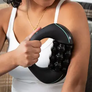 Electric Roller Impact Massager, Portable Rechargeable Handheld Massage Tool, Ideal for Arms, Legs, Back, Shoulders, Full Body Relief