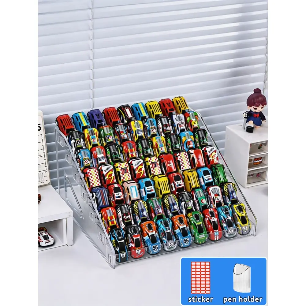 4 Pack Toy Car Display Storage Racks