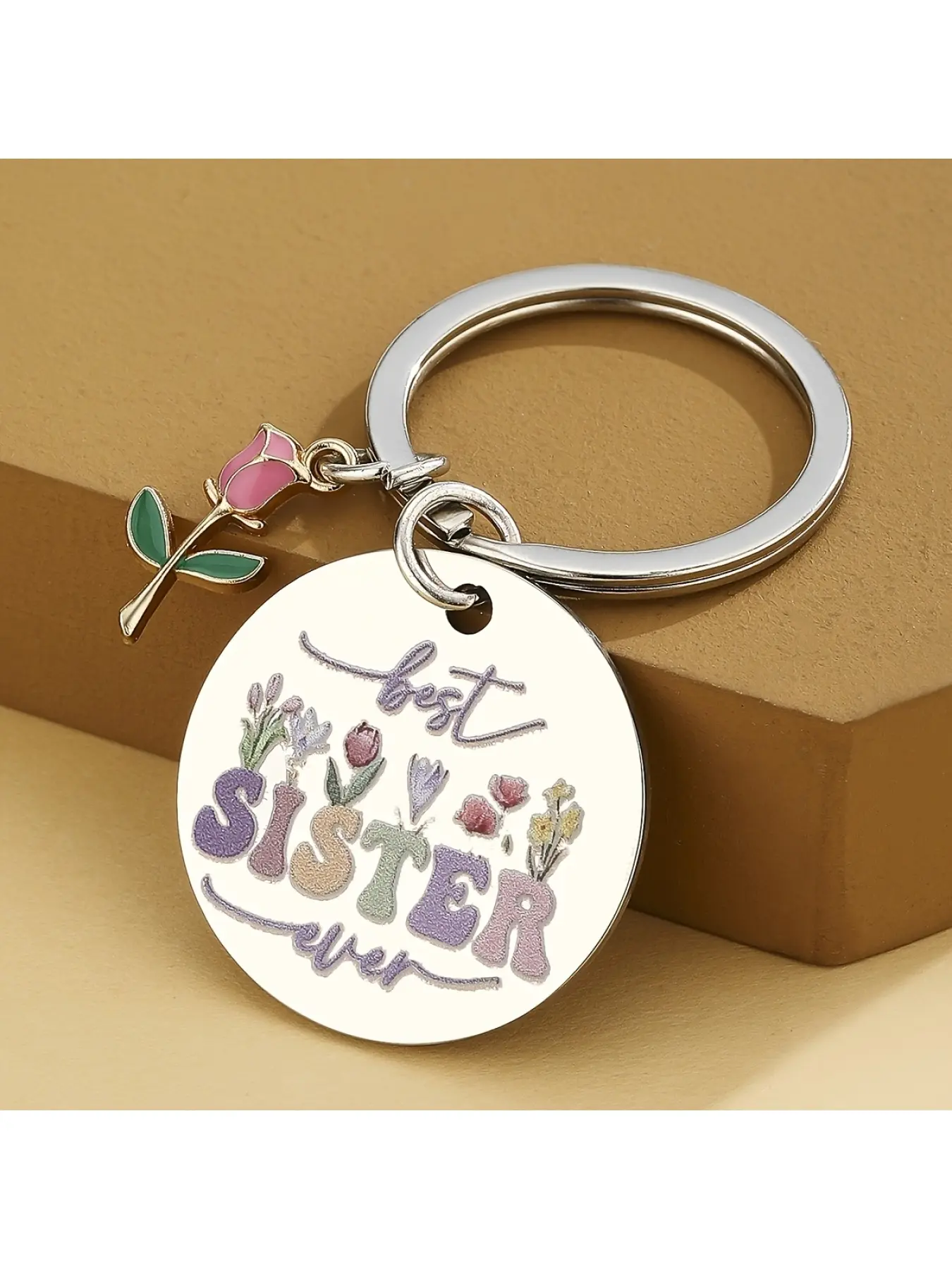 [Best Sister Keychain] Best Sister Keychain | Birthday Presents for Grown-Up Sisters, Sibling Gifts