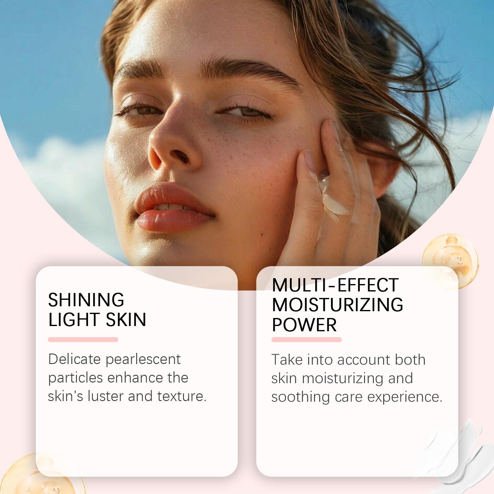 zephoco Rose Gold Coconut Protective Shimmer Body Oil Summer Protective Moisturizing Glossy Non-Sticky Body Oil