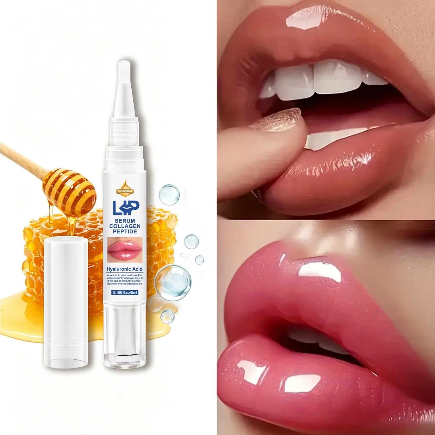 A nourishing, volumizing lip rehab serum that locks in moisture for long-lasting hydration and visibly reduces lip lines. It gently repairs the lip barrier, leaving lips plump, dewy, and radiant while soothing chapped skin and softening lip lines.