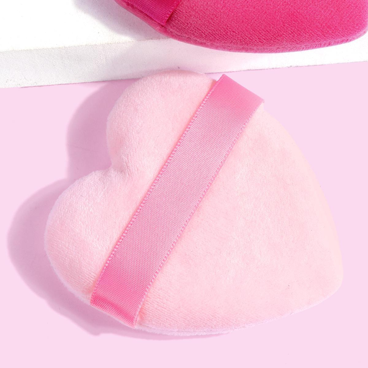 MAANGE Heart Shaped Powder Puff, 2/10pcs Soft Makeup Sponge Puff for Liquid Foundation, Loose Powder, Body Powder, Cream, Blush, Concealer
