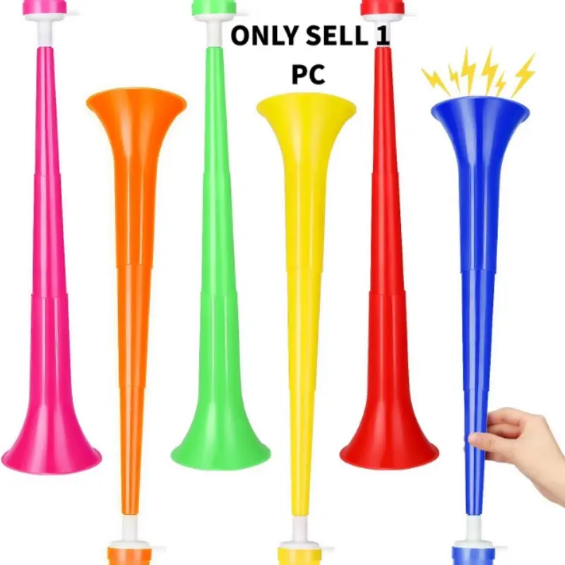 Collapsible Stadium Horn, 22.83 Inch Plastic Vuvuzela Trumpet, Noisemaker for Sports Events, Sports Day, Carnivals, Parties, Fun Noise Maker