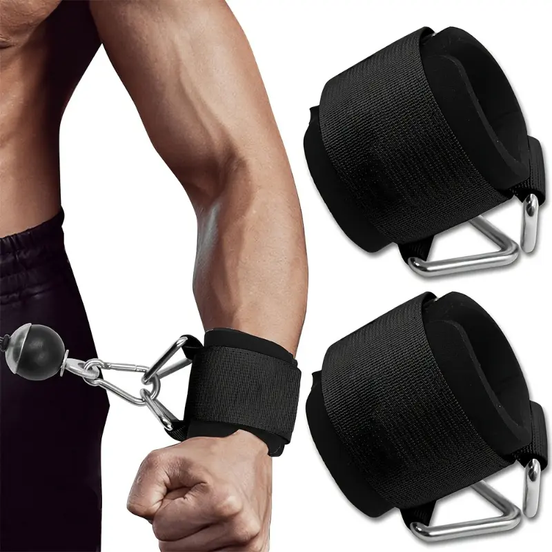 High-Strength Adjustable Lifting Strap with Neoprene Padding, Non-Slip Grip, Double Triangular Buckles & D-Rings – Fitness Workout Accessory for Strength Training, Hip Kicks, Gym & Home Use, Fitness Workout Accessories, Strength Training Accessory