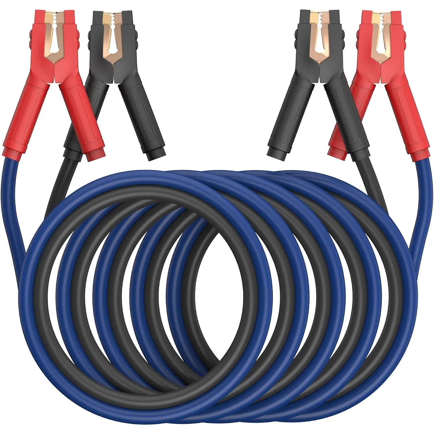 Heavy Duty Jumper Cables, 0 Gauge 25  1000Amp Booster Cables, UL Listed Cables for 12V & 24V , SUVs and , Jumper Cables Kit with Carry Bag, Gloves, Brushes (0 Gauge 25 )…