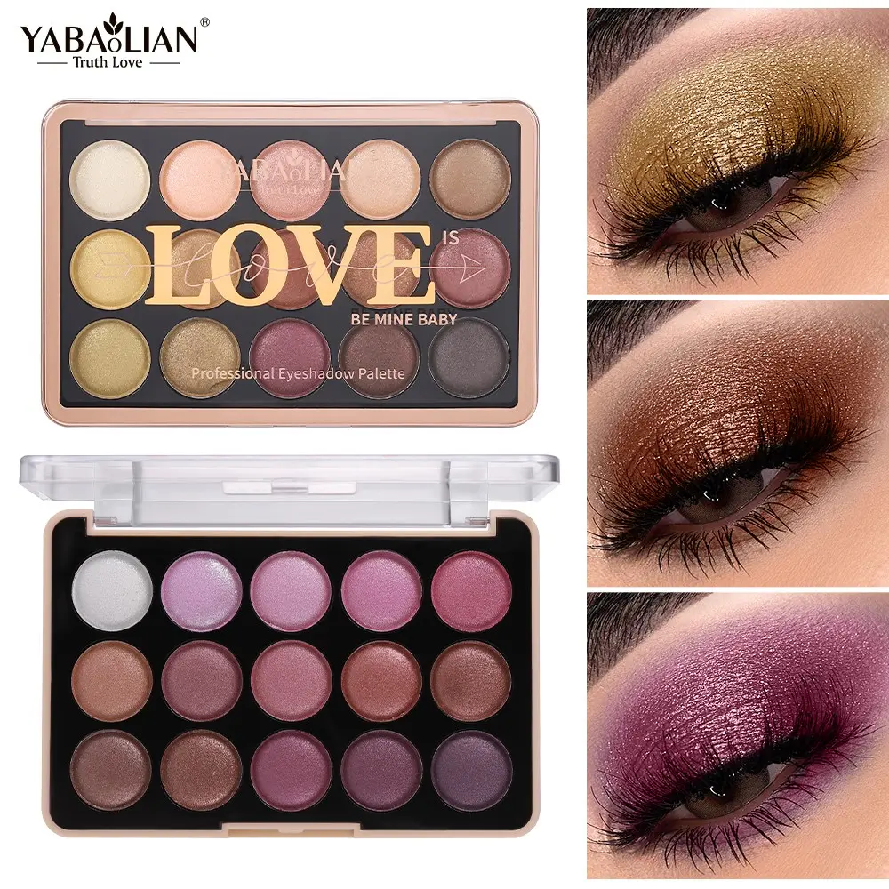15 Color Eyeshadow Palette, Aesthetic Earth Color Smokey Punk Eyeshadow Powder, Matte & Shimmer & Pearly High Pigmented Eye Cosmetics, Gifts For Women