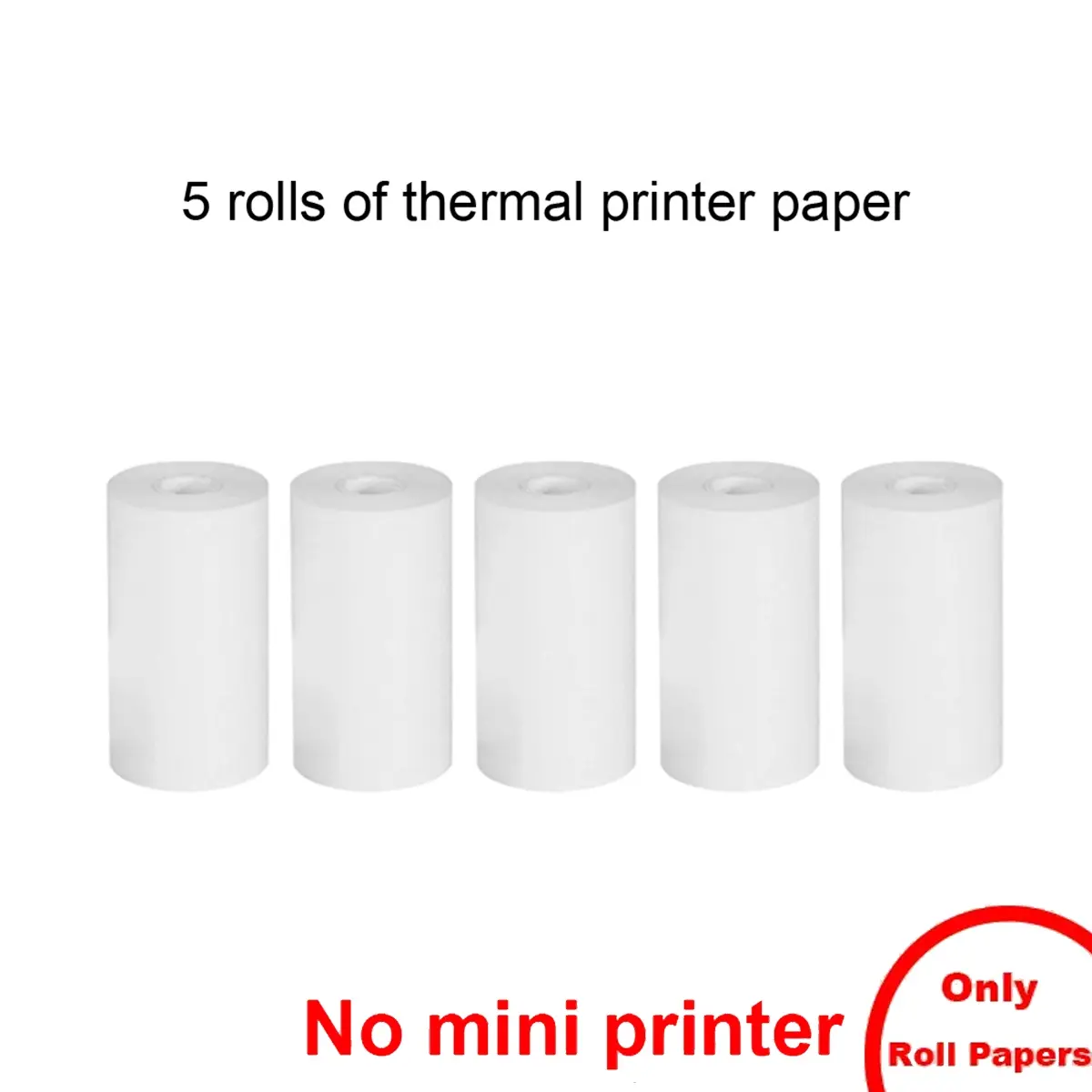 5 rolls of thermal paper