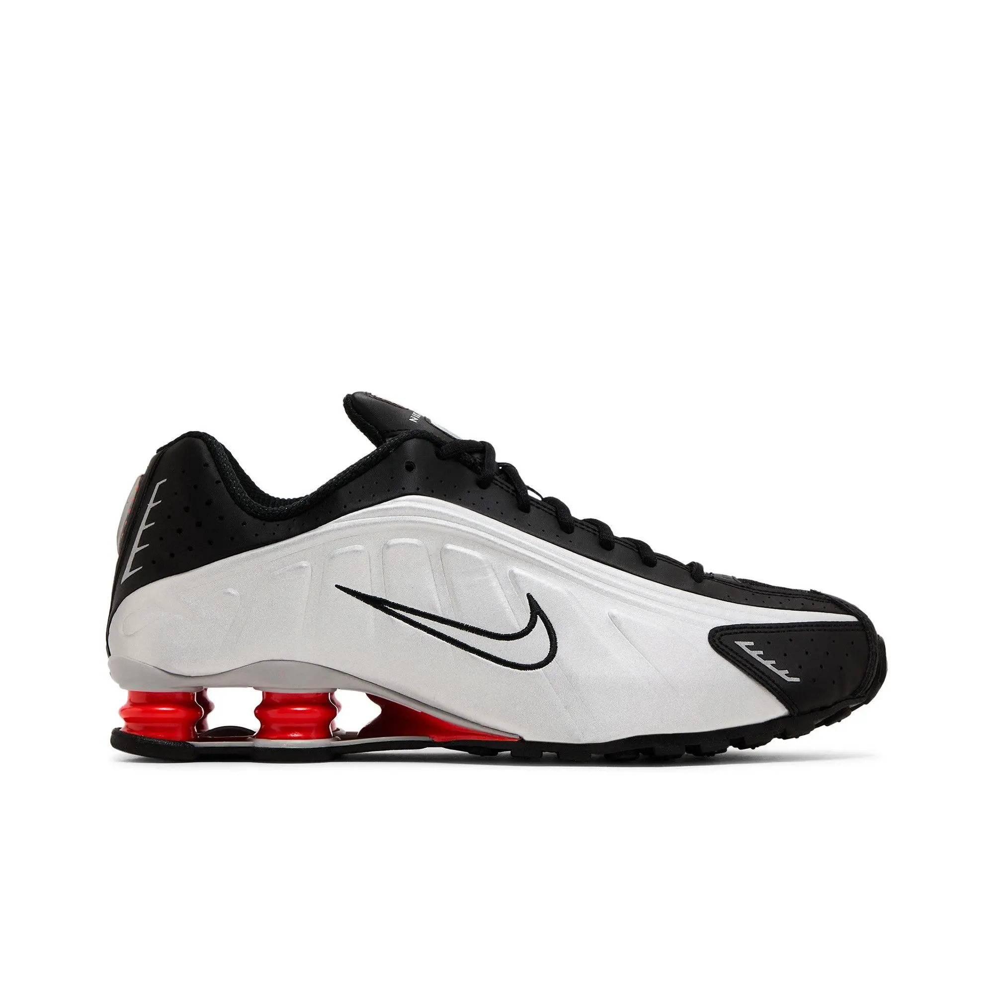 Nike Shox R4 OG 'Orange Twist' (Unisex) Black/Metallic Silver running shoes HQ1988 002