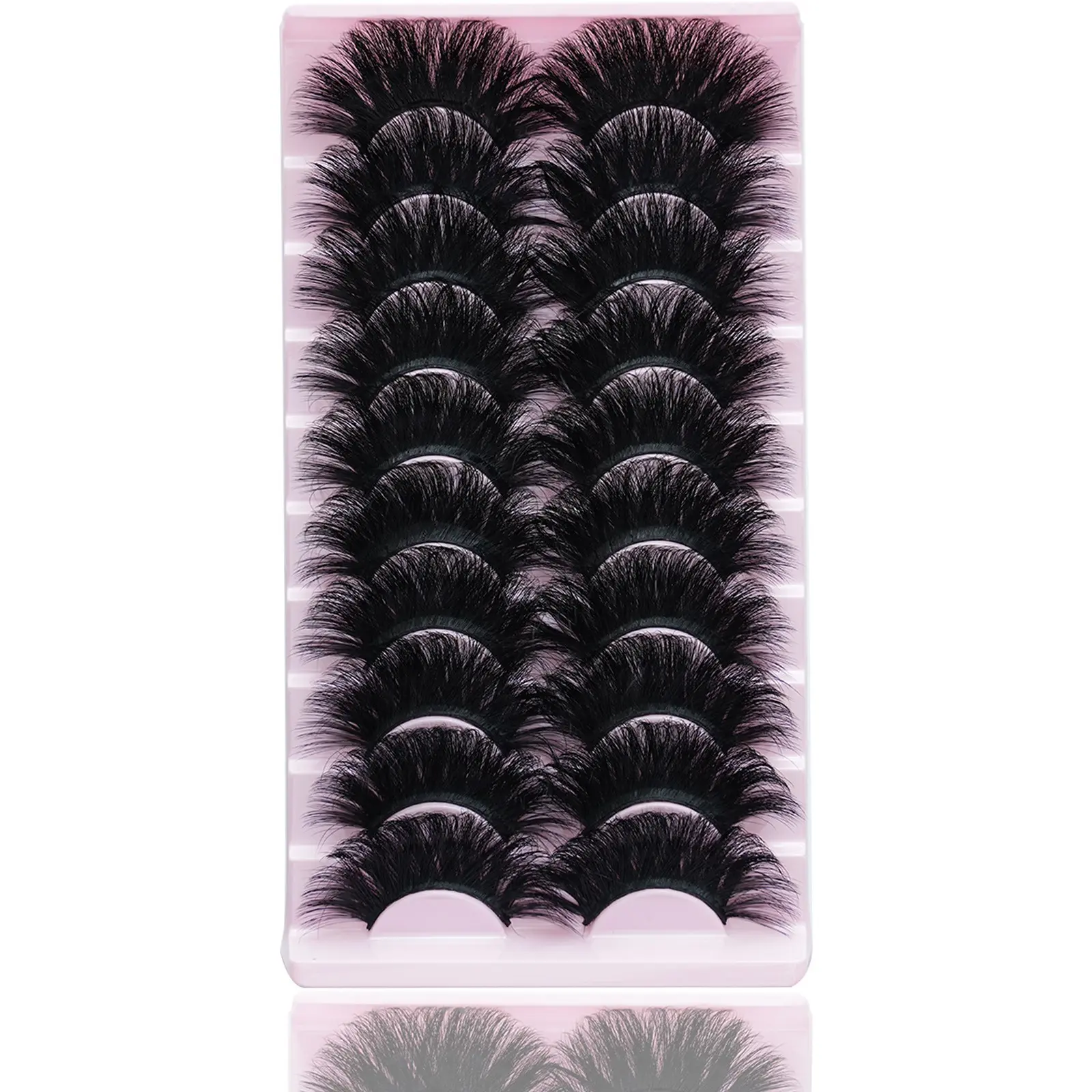 A35 Doll Eye Dense False Eyelashes Tray, Fluffy Curl Big Eye Lash, Selfie Photo Party Makeup Sweet Spicy Eye Makeup