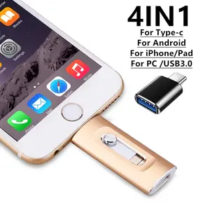 OTG stick  Usb 3.0 Flash Drive 512GB 256GB  for isowith interface Mirco Android TYPE-C pendrive
