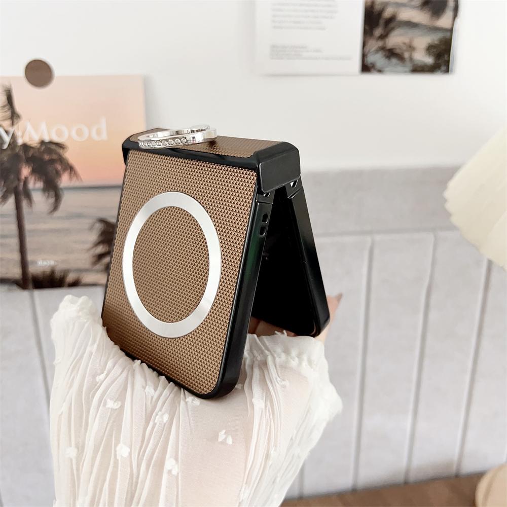 For Magsafe Ring Holder For Samsung Z Flip 7 5 6 Case Slim Case For Samsung Galaxy Z Flip 3 4 5 6 5G ZFlip5 Flip6 Flip7 Cover