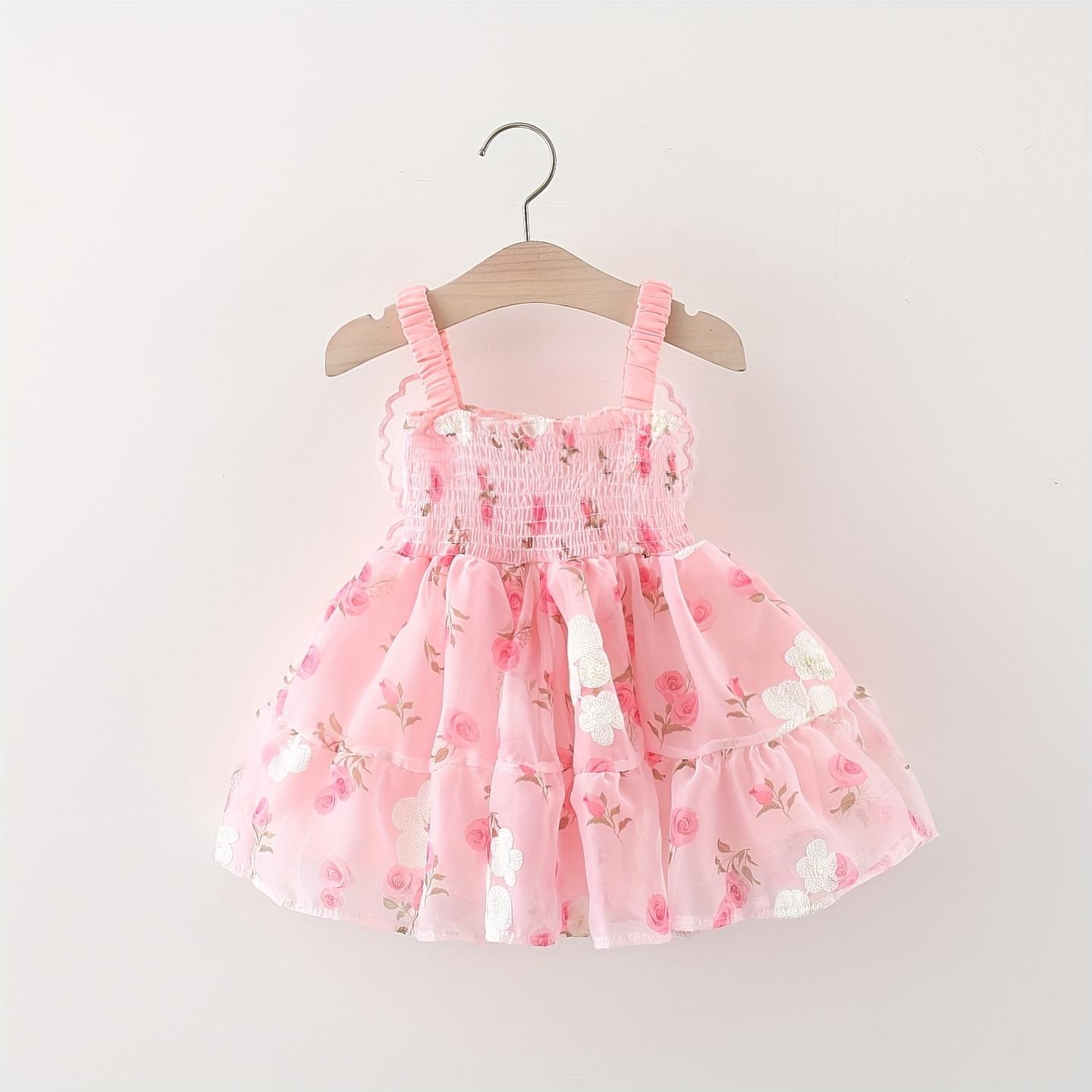 Summer Fairy Dress for Baby Girls with 3D Butterfly Wings, Perfect for Sweet Birthday Parties And Evening Events, Stylish Princess Gown for Girls Aged 0-3
