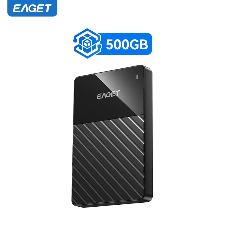 EAGET Portable Hard Drive, 500GB 2.5 Inch USB 3.0 HDD, Hard Disk, External Large Capacity Storage Solid State Mechanical Hard Drive for PC, MAC, PS4/5, Xbox, External Data Storage, External Hard Drives, External Storage Devices