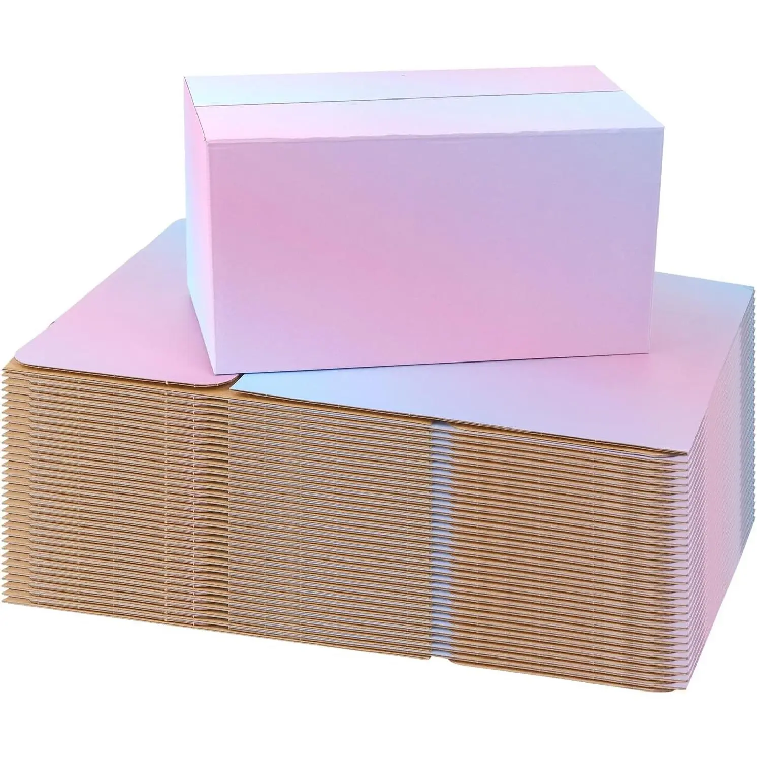 30-Pack Rectangular Corrugated Cardboard Shipping Boxes (11x6x6 in) - Colorful Medium Packaged Set for Small Business Furniture Packaging