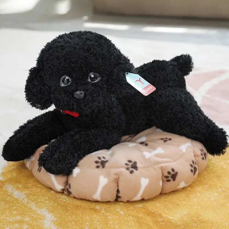 Realistic Teddy Dog Poodle Plush Toys - 100% New, Soft Texture, 35/55cm Stuffed Animal Dolls, 1 pc in OPP Bag, Ideal for Christmas, Birthday Gifts