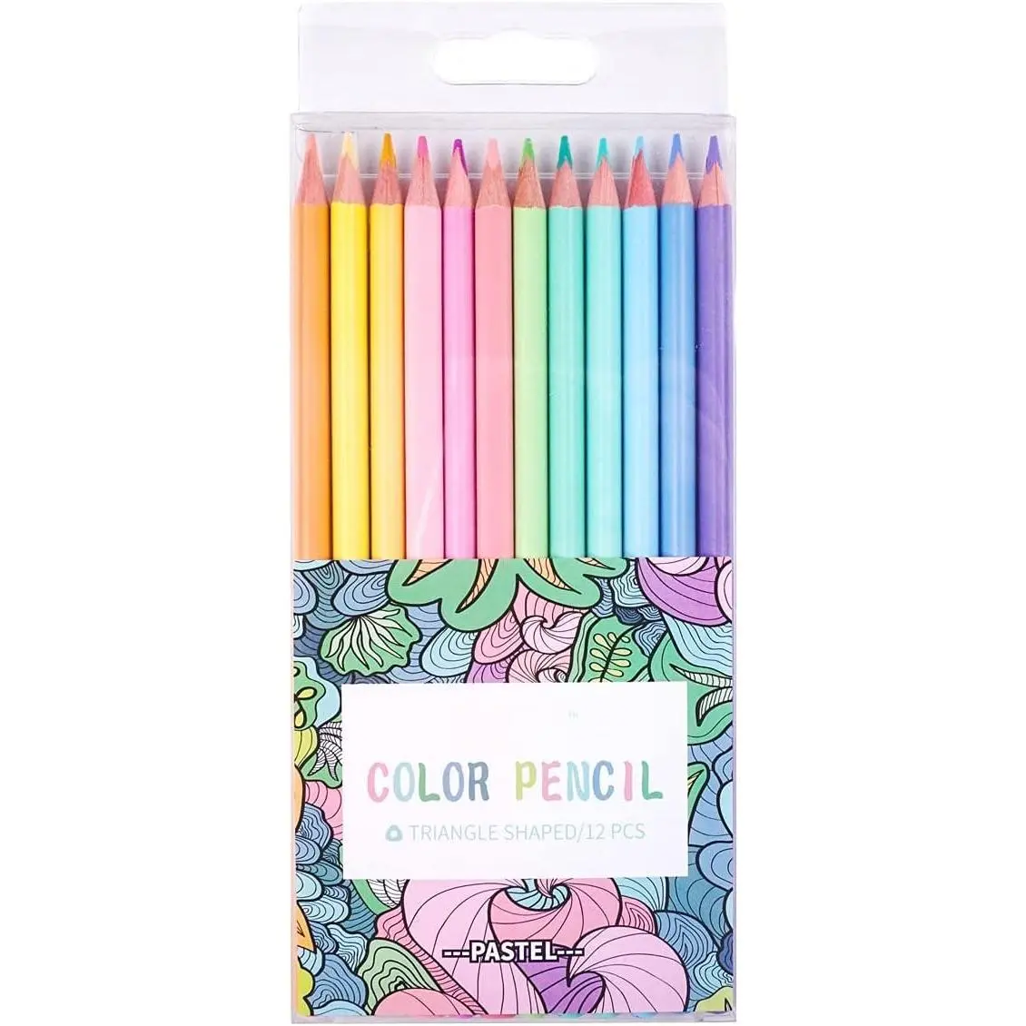 Pastel Macaron Colored Pencils,  to School Supplies, 12 Count | Pastel Coloring for Adults and , Art Supplies for School, Drawing, Shading, Pre-Sharpened, Soft Core, Triangular Grip