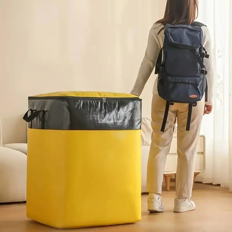 Moving Bag, Large Capacity Durable Storage Bag, Zipper Closure, Space-Saving, Stackable, Multifunctional Travel Duffle Bags for Home, Travel, Dorm