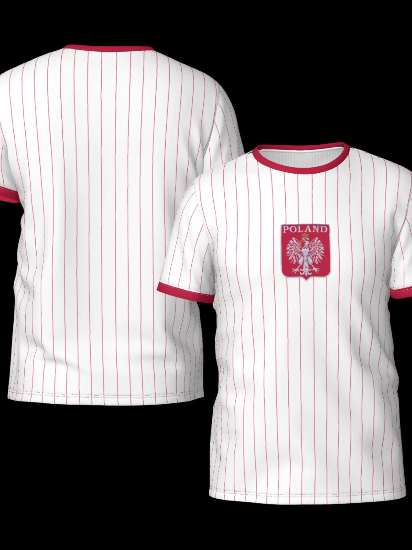 2026 Poland 1982 Retro Football Jersey Soccer Jersey Sport Jersey Short-Sleeve Summer New Quick-Drying Comfortable Breathable T-Shirt for Family Soft