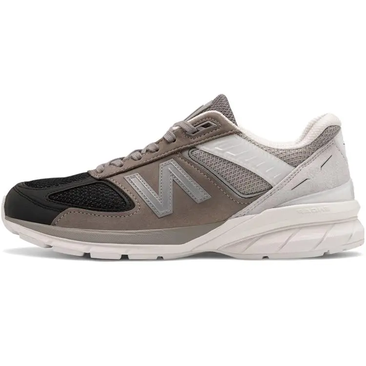 New Balance NB 990 V5 Men’s Retro Comfortable Casual Running Shoes – Gray Black White, Made in USA, D Width Verifiable, with credentials and supporting global authentication