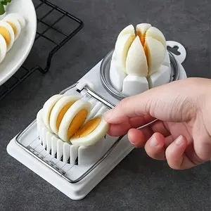 Plastic stainless steel egg splitter, multi-functional two-in-one design, is very suitable for dividing eggs, fruits, and vegetables. It is easy to use, detachable and easy to clean, and is very suitable for home kitchens.