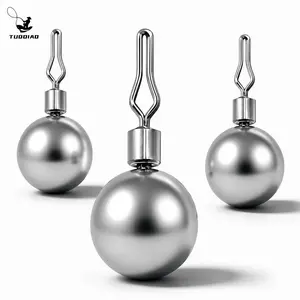 【TUODIAO】 Round Drop-Shot Sinker, Balanced Weight with Stable Descent, Anti-Snag Fishing Terminal Tackle for Freshwater & Saltwater