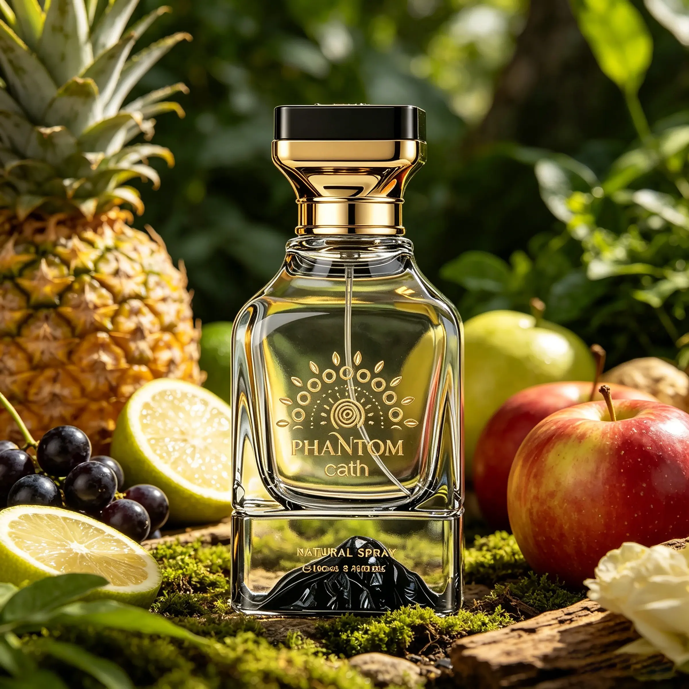 Perfume for Men and Women, Aromatic Woody Aroma with Pineapple & Birch Top, Patchouli & Rose Heart, Musk & Oakmoss Base, a Rich Elegant Scent for Office or Spring, a Unisex Fragrance Gift of Cologne.