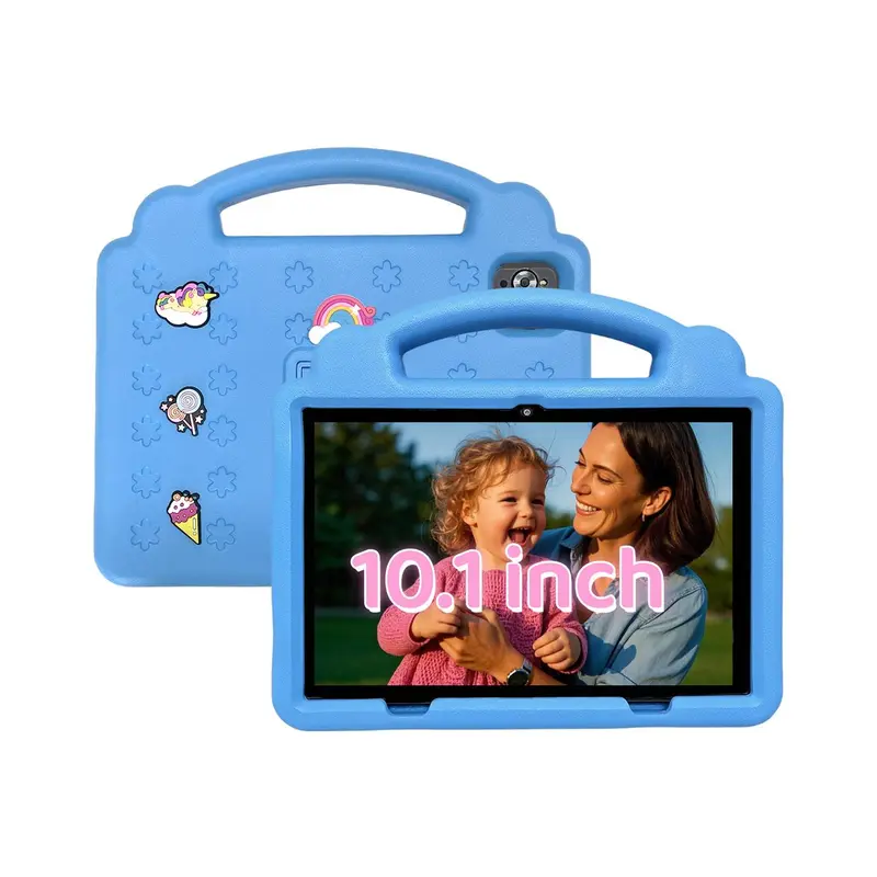 10.1 Inch Screen Android Touchscreen Tablet, Portable Educational Tablet with Parental Control Function, Shockproof Tablet for Learning & Entertainment, Android Tablets