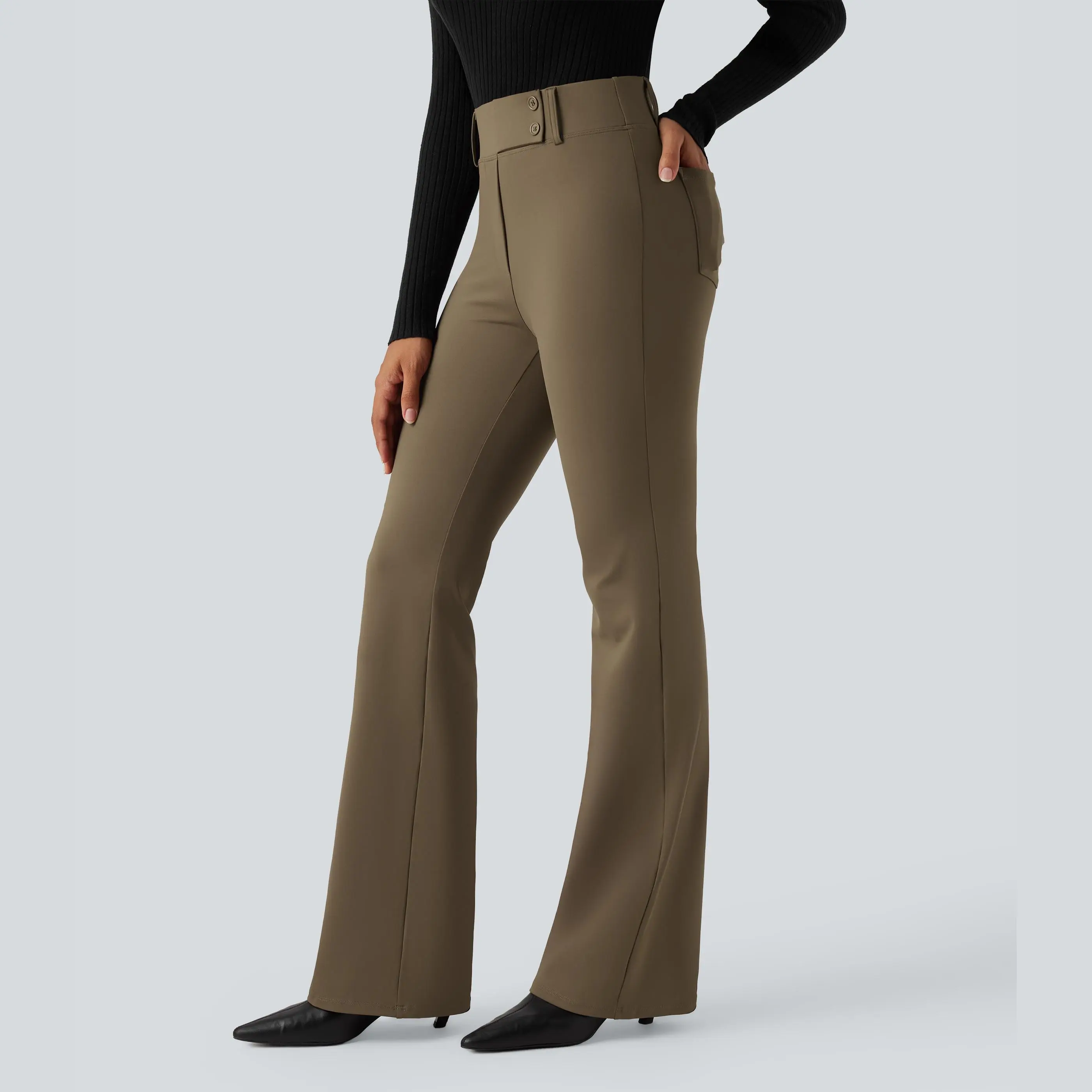 Halara Flex™ DayStretch High Waisted Flare Work Pants with Pockets