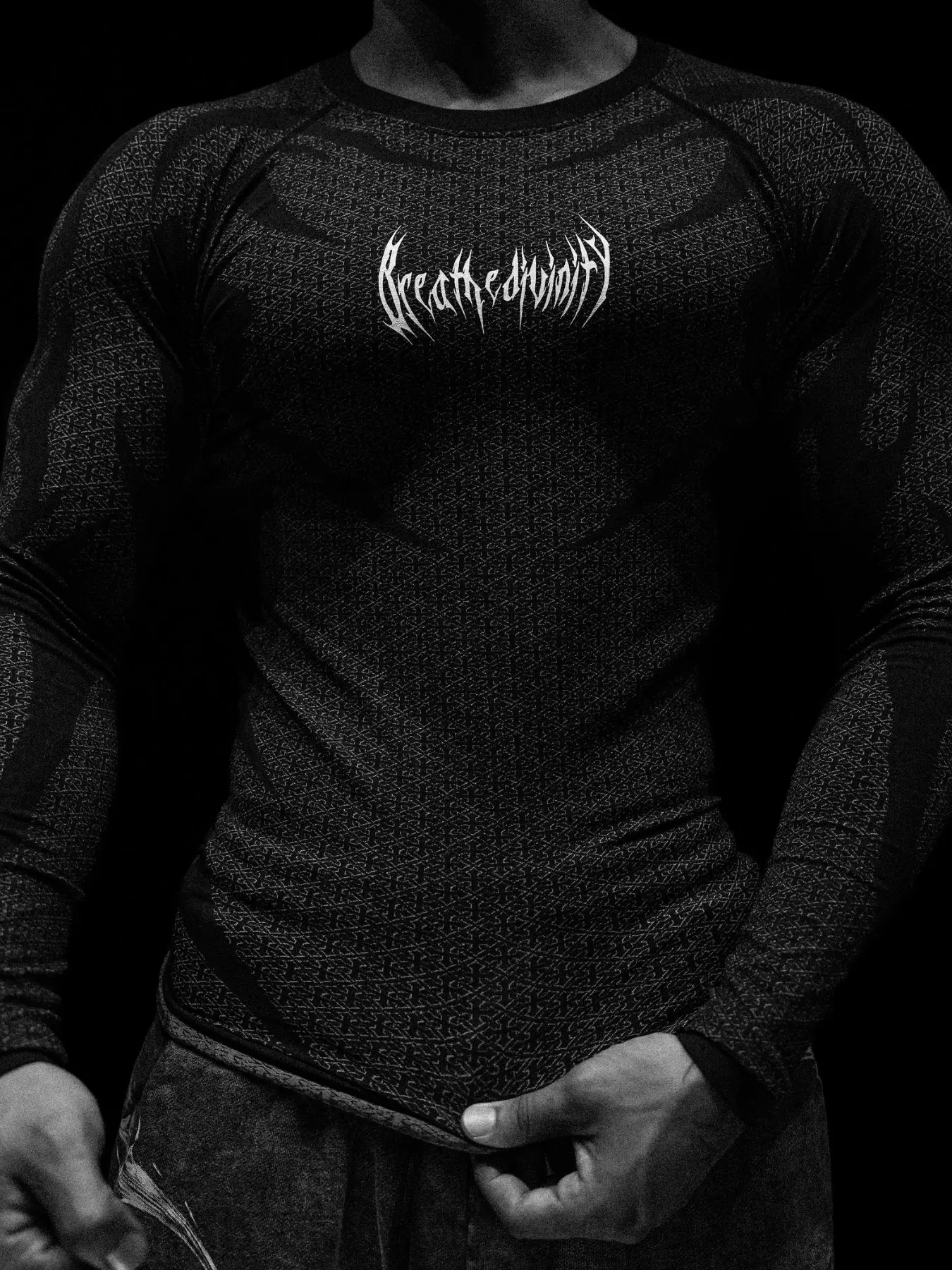 Men's Fitness Top, Activewear Clothes, Quick-Dry Breathable Tight Fit, Long Sleeve T-Shirt, Muscle Definition, Comfortable for Gym, Running, Outdoor Activities