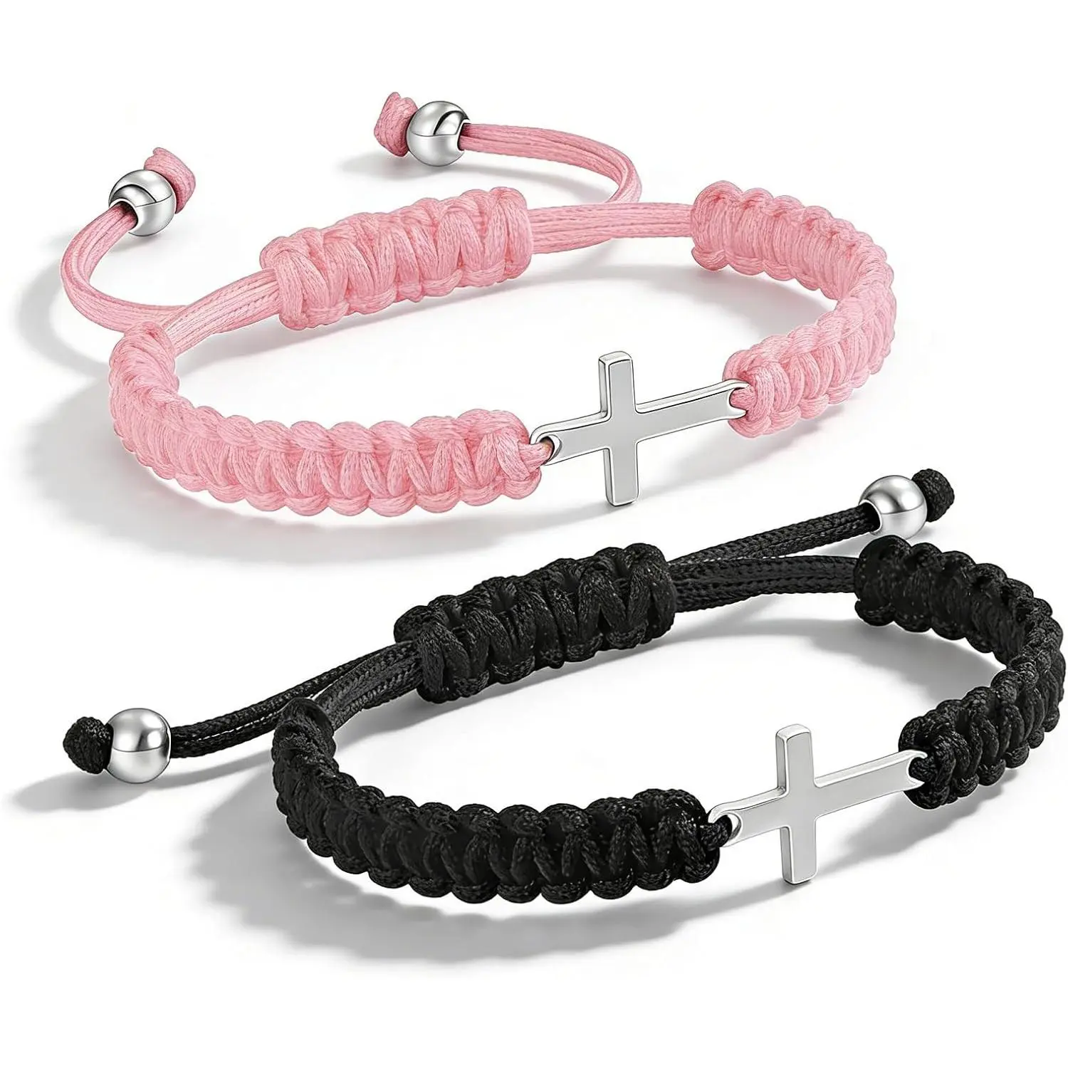 Matching  Bracelet for Couples  , Valentines Day Gifts Adjustable Braided Rope  Christian  Bracelets Matching String Lucky Strand BFF Wristband for Women Men