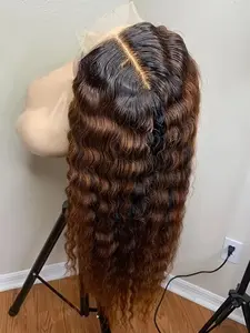 Daily Wavy Curl Wig, Synthetic Curly Wig, Soft Glue-Free Small Curls, 26 Inches Long, 180% Density, 13x4x1 Lace Front Full Cap, Heat Resistant