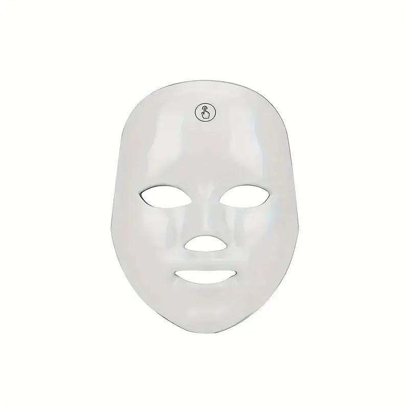 Rechargeable LED Facial Mask 7 Colors, Photon Beauty Mask, Home Skincare, Light Therapy, Lithium Ion Battery, 400mah, New Condition