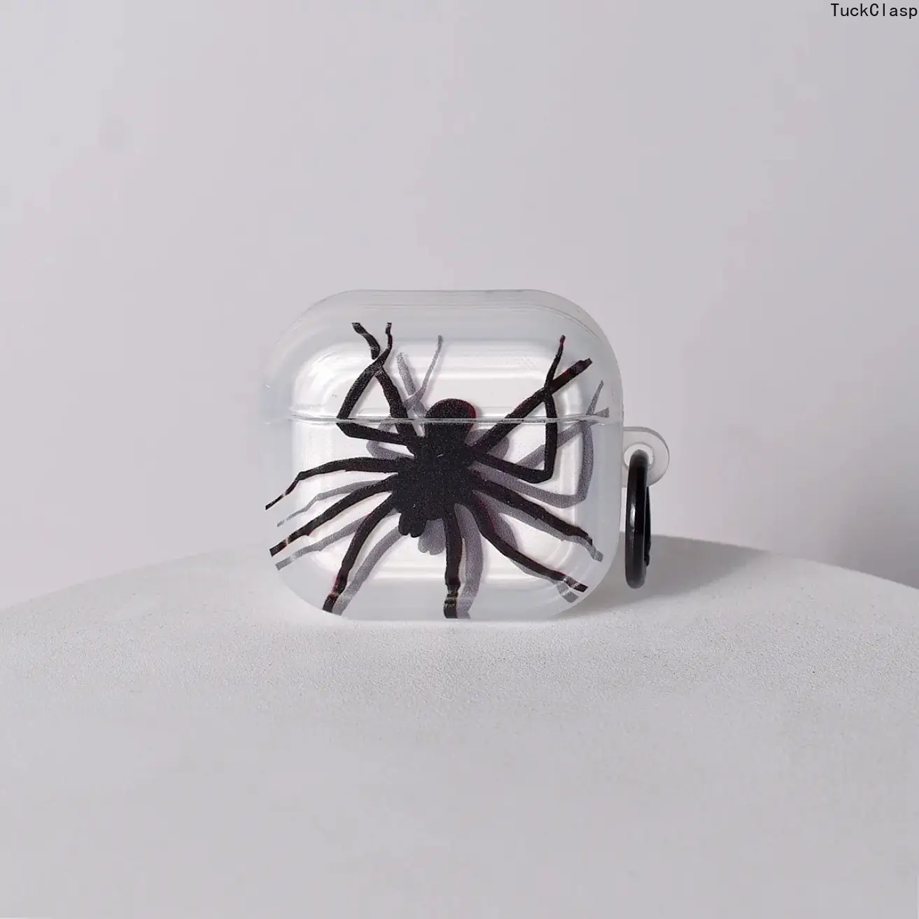 3D Large Spider Pattern AirPods Protective Case, Earphone Cover Compatible with AirPods 1/2/3/4 Gen, AirPods Pro / Pro 2 / Pro 3 (Case Only, Earbuds Not Included)