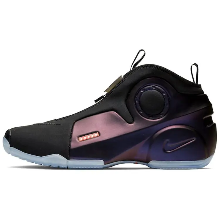 Nike Air Flightposite 2 Eggplant Purple Retro Basketball Shoes for Men and Women – Slip-Resistant, Lightweight, Mid-Top Verifiable, with credentials and supporting global authentication