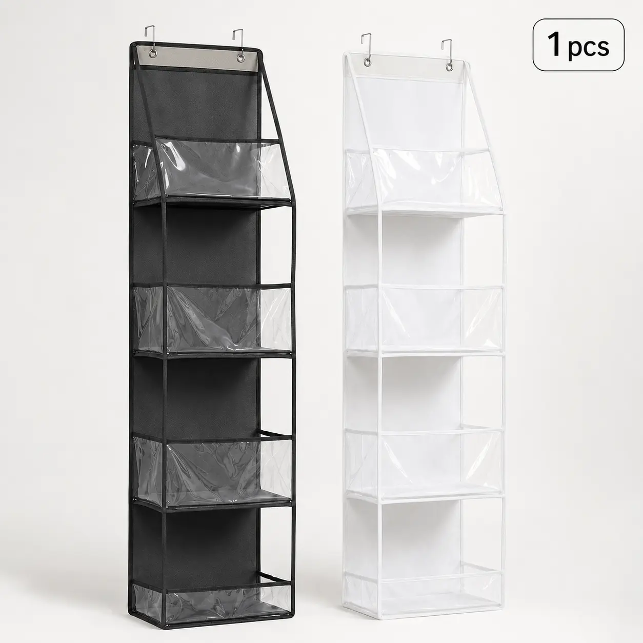 4-Layer Door Hanging Storage Bag, Over Door Organizer with Clear Pockets for Bathroom, Bedroom, Closet, Kids Room and Pantry,pack,bolsas,extra-large