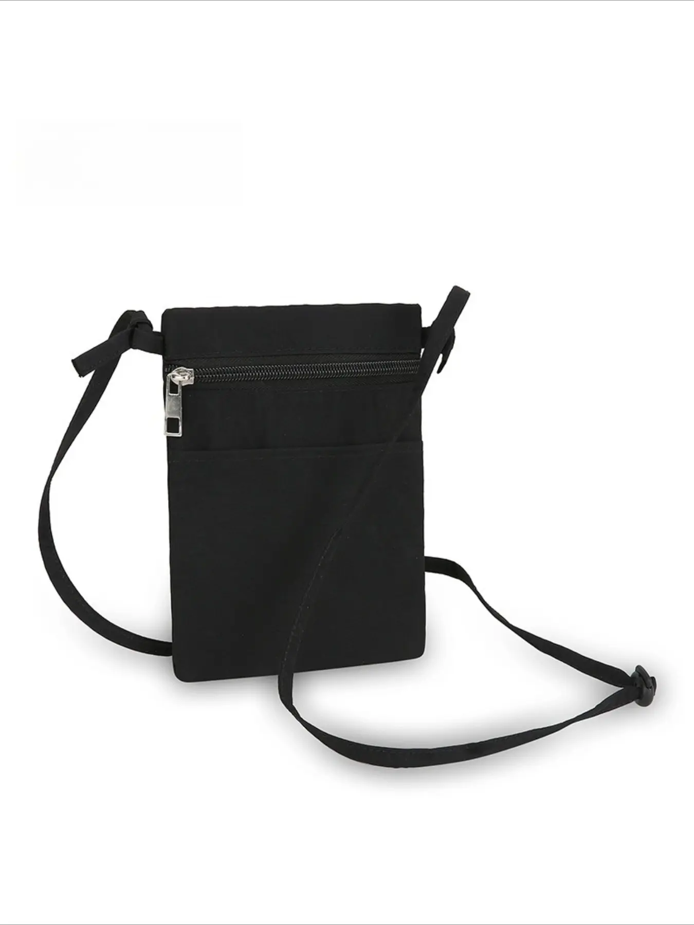 Workwear Solid Color Lightweight All Match Crossbody Bag, Durable Waterproof Phone Key Wallet, All-Season Canvas Small Purse for Ids and Coins