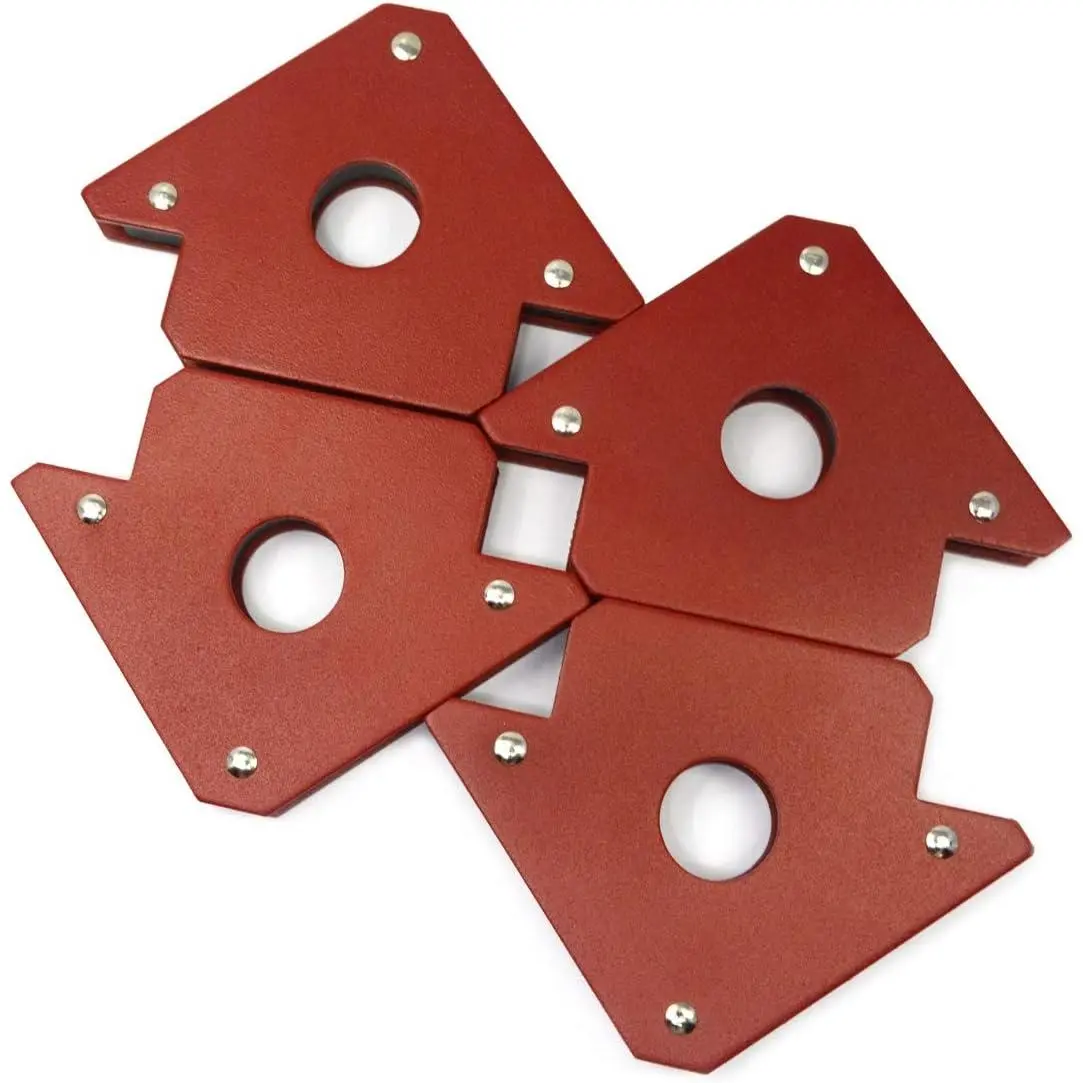 4 Pieces of CMS Magnetic Welding Holder 25 LBS Holding Power Welding Accessories (25 LB Welding Magnet)
