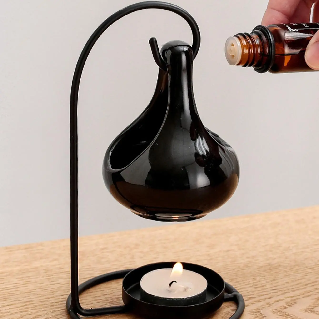 Ceramic Essential Oil Diffuser, Hanging Diffuser, Creative Aromatherapy Lamp, Home Candle Holder, No Wax Included, Drop Essential Oils