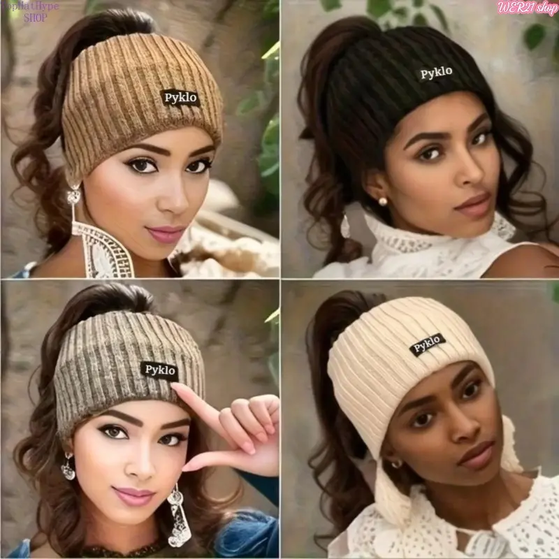 4 Pack Women's Solid Color Fabric Headbands, Soft Stretchy Winter Ear Warmers, Cozy & Stylish Hair Accessories for Cold Weather & Daily Use