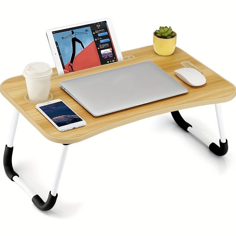 Ultra Large Portable Foldable Laptop Bed Table,Multi Functional Tray Holder with Cup Holder &Drawer,Perfect for Eating,Reading,and Writingon Beds,Sofas,Floors -Stable